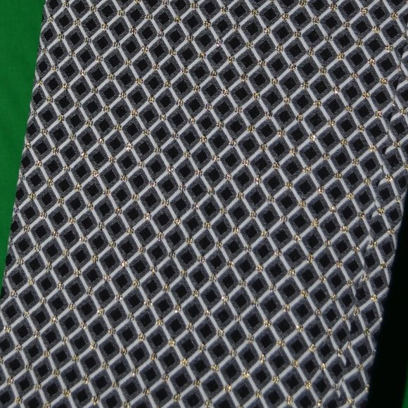 SEVENTH AVENUE   BLACK ,WHITE,GRAY AND GOLD SPANDEX PANTS SIZE M - Picture 6 of 9